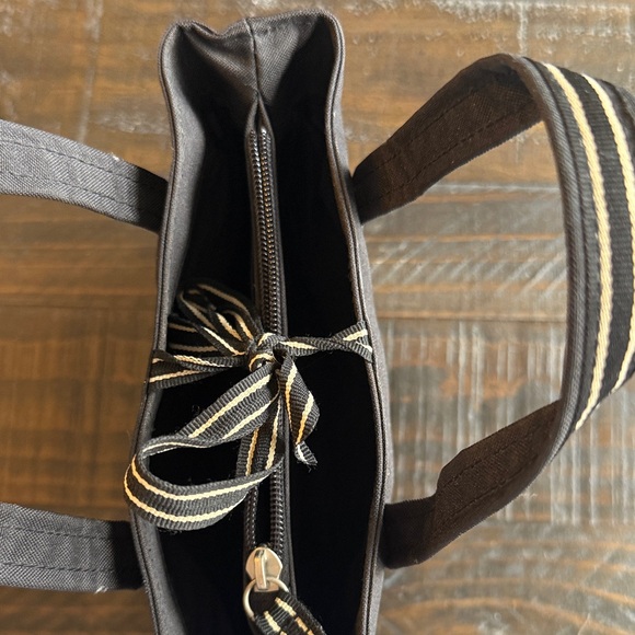 Ralph Lauren Mini Black Tote with White Accents - Picture 5 of 7